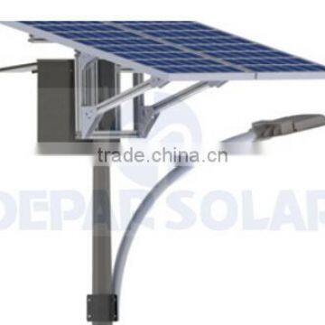 60W Solar Street Light 9m pole- LAGOS series single arm design homogenous lighting