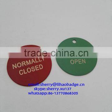 quality personalized round shaped stainless steel name plate,SS metal tag