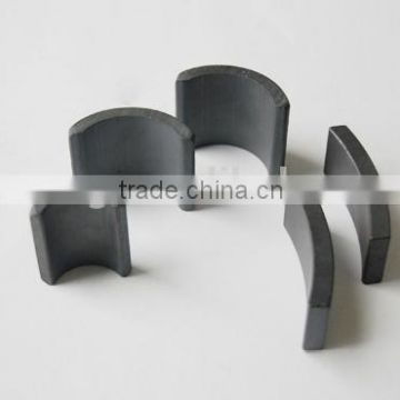 high quality arc magnet ferrite magnet Y30BH for starter motor, fuel pump motor, seat motor