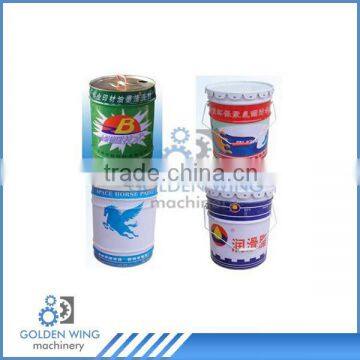 10-25L Round Paint Pail Box Line / Tin Can Making Machine