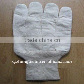 Safty cotton drill gloves