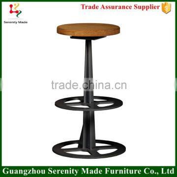 2016 New style swivel bar stool high chair with footrest