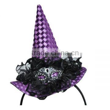 HALLOWEEN PARTY ACCESSORIES FASION PURPLE WITCH HAT HEADBAND