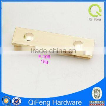 light gold metal corner protector for purse frame