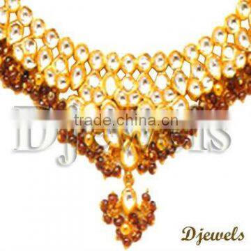 Bridal Kundan necklaces, 22 K Gold Kundan Necklaces, Kundan Jewellery