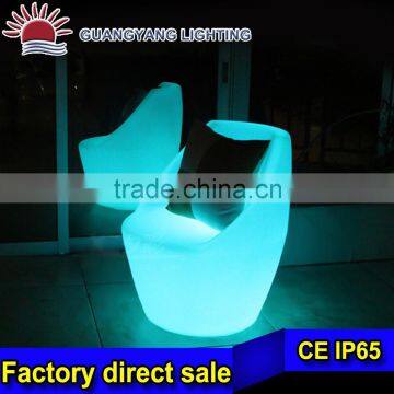 Wedding party shining modern cheap plastic LED shining chair