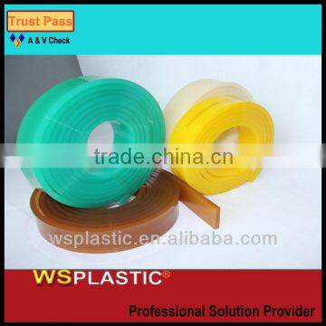 High solvent polyurethane screen printing rubber squeegees