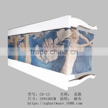 Small Minimum Digital Printed Top Linen Fabric Custom Table Runner photo-5