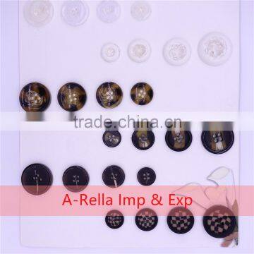 Round Shape 4 holes buttons for garment resin materials