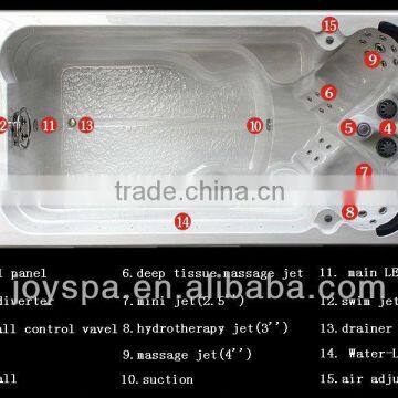 China wholesale portable swimming pools with powerful jets (JY8603)