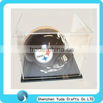 acrylic helmet display box,football helmet display case,glass helmet display case