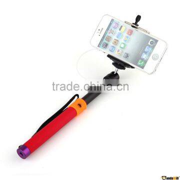 Stylish Handheld Monopod Audio Cable Take Pole For iOS And Android Smartphones--No Need Bluetooth Match