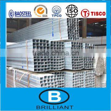 Rectangular steel pipes galvanized and normal 46x60x1,5,lenth 5,8m