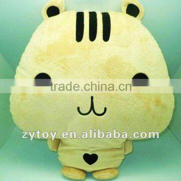 OEM cute plush cat head cushion