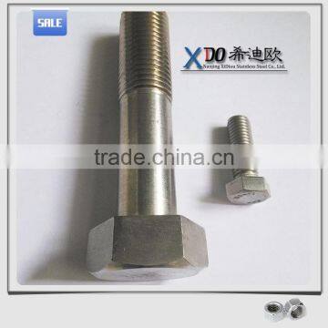Alloy 601/2.4851 Alloy 625 / 2.4856 . Alloy600 / 2.4816 Din931 Hex Bolt & Nut