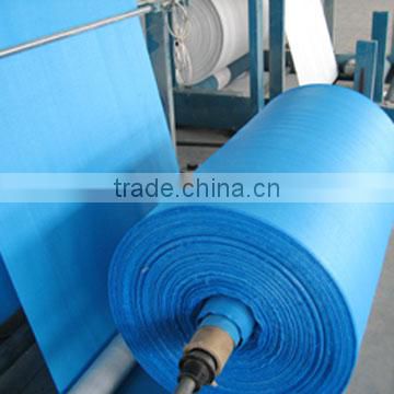 Blue pp woven fabric roll