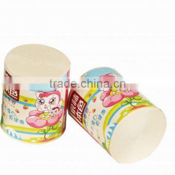 Wheat straw pulp toilet tissue