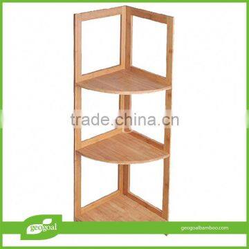 eco-friendly freestanding shelving unit/bamboo eco-friendly storage shelving unit