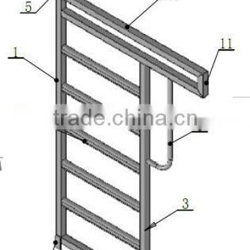 Cattle Yard Gate Livestock Sliding Gates with 42x70mm oval tubel 6rails