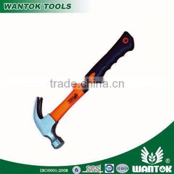 CW075GB Amercian type claw hammer with orange color handle from China