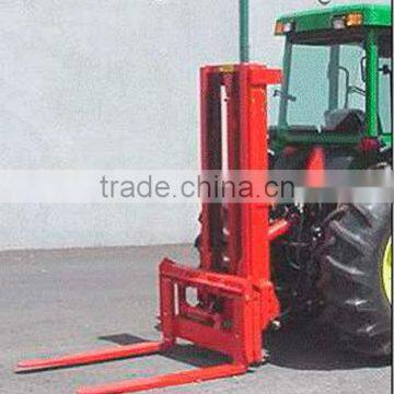 Tractor with Forklift Attachment