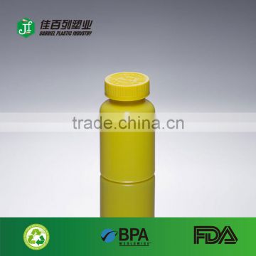 pp material plastic empty clear child proof pill bottle