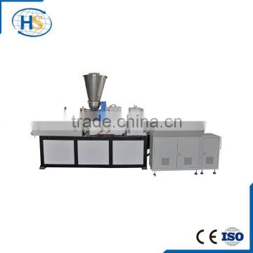 pvc pellets making production conical twin screw extruder machine