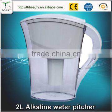 Filter water purifier pitcher clear ABS/AS/PP drinking alkaline water filter jug