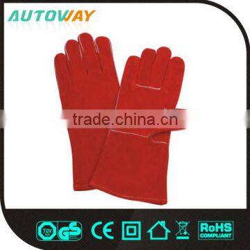 Full Lining Inside Red Welding Gloves