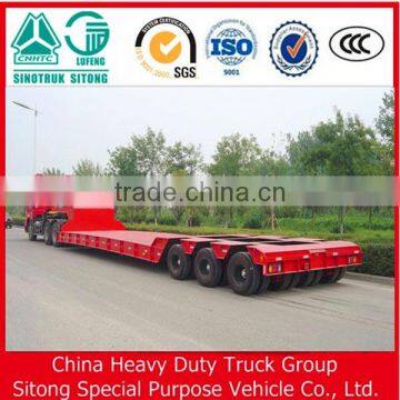 Chinese Manufacturer 40FT Lowbed Semi Trailer for Sale(Giving Tires!) photo-3