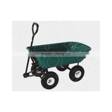 Garden Cart TC4253A 136KG,Easy unloading poly garden wagon cart