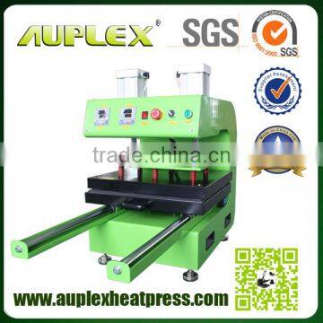 Auplex double heating plate air press operated t-shirt regulator monitored heat press transfer machine