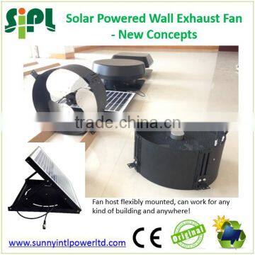 SUNNY FAN Solar Panel Powered DC Wall Mounted Gable Air Exhaust Factory Fan Turbo Ventilator for Fresh Air Ventilation photo-3