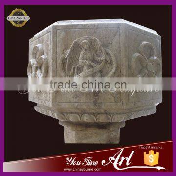 Hand Carved Natural Stone Baptism Statues photo-2