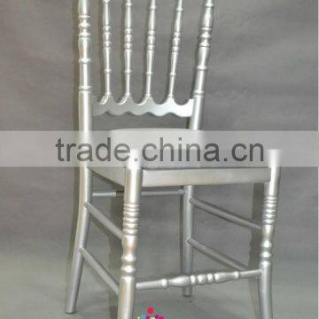 New Arrival---Classical Silver Wood Napoleon Chair