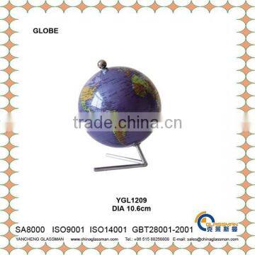 Hot sale DIA10.6cm desk office decorative world globes YGL1209