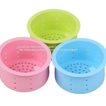 Candy Color Round Silicone Sink Drain Filter for Kitchen photo-4