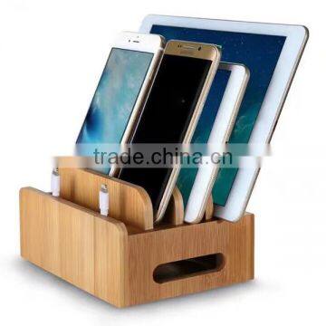 Personalized Desktop Mobile Phone Charging Bracket, Creative Wooden Storage Box photo-2