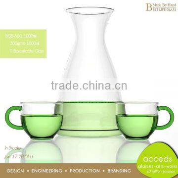 Heat Resistant Handcrafted Pyrex Water Glass Pitcher Wholesale photo-2