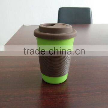 Degrade recycled alternative to plastic, Bamboo Fiber Cup,D7.5*H10.5cm