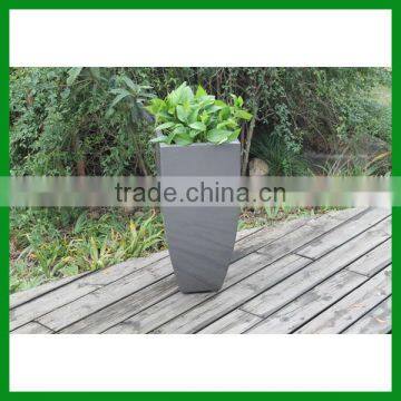 FO-288 Tall Square Decorative Fiberglass Flower Planter Pots