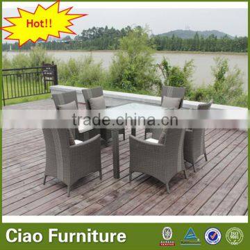 Restaurant Furniture 6 Seater Rattan Dining Set photo-6