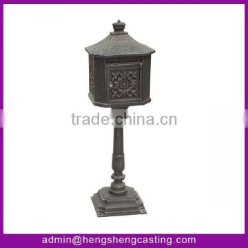 China supplier mailbox garden metal mailbox cast iron mailbox