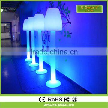 Rechargeable PE plastic water-drop floor lamp with LED rgb lamp