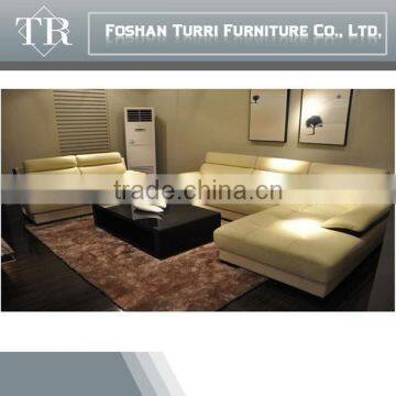 high qulity italian geniune leather corner sofa for living room