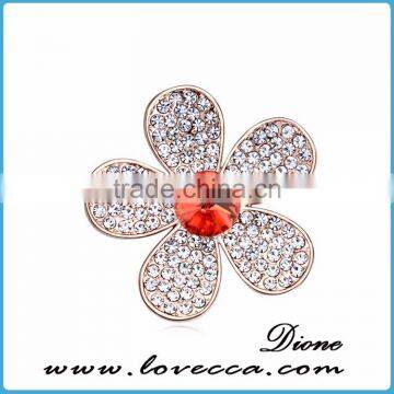 rhinestone flower brooch for old lady decor	,Elegant fancy brooch design,Rhinestone brooch design