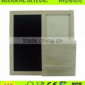 2016 custom wooden wall rack with black board