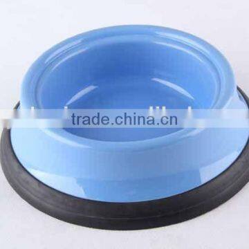 Plastic Slip-resistant Pet Bowl With Rubber Bottom/ Dog Bowl photo-4