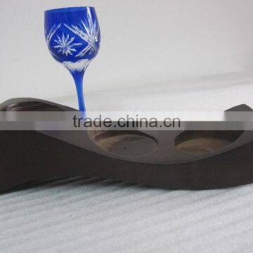 Custom Wooden Bottle Display Base, China Made Wood Wine Bottle Display Stands photo-5