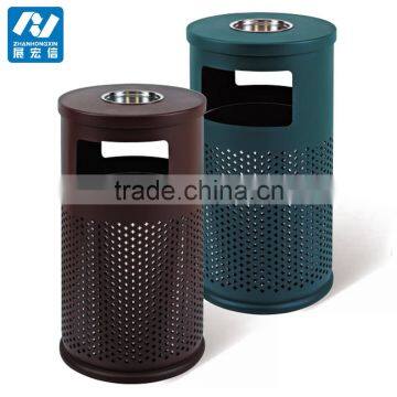 Heavy Duty Large Garbage Metal Waste Bin Outdoor Use photo-4